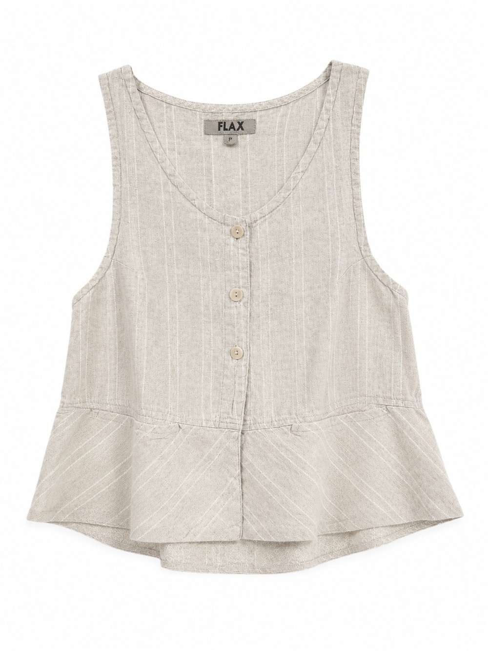 🤍🌿 FLAX 100% Linen Sleeveless Tank Top – Size small 🤍 - Picture 3 of 6